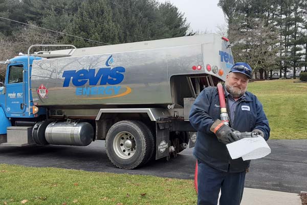 image of a heating oil delivery by tevis energy