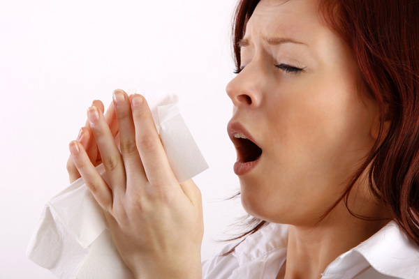sneezing due to poor indoor air quality