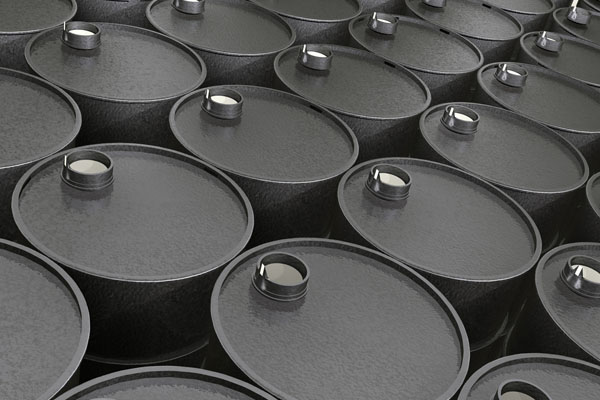 image of crude oil barrels