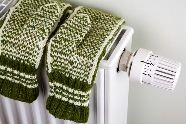image of gloves on home radiator