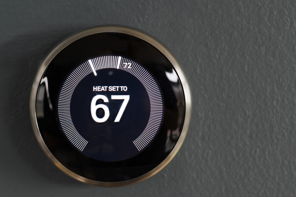 image of a wi-fi thermostat for fuel oil heating system