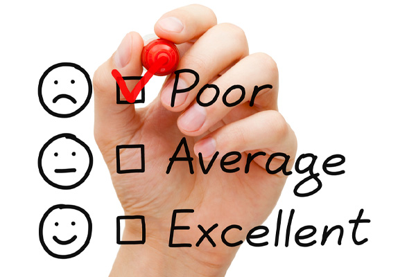 image of customer service rating of propane company