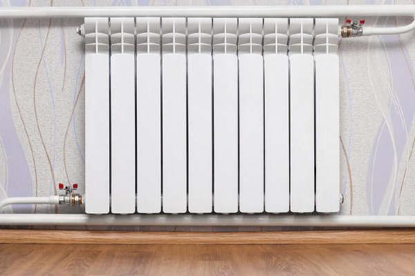 image of radiator of an oil heat system