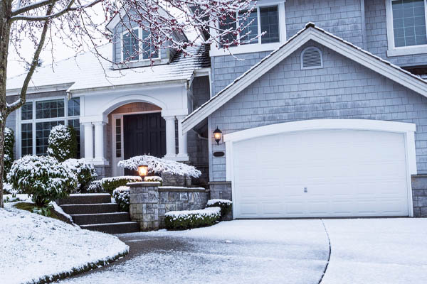 house in winter that uses oil heat