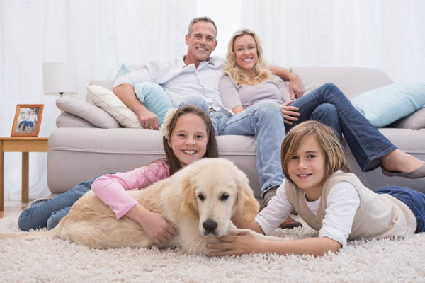 image of a family feeling comfortable due to propane heat