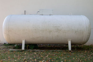 image of a residential propane tank depicting propane tank sizing