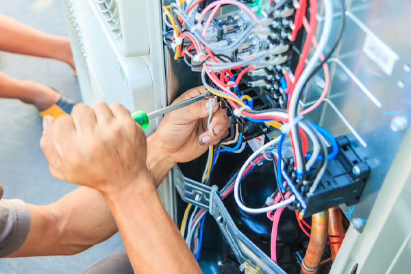 image of an air conditioner installation depicting ac coolant leak