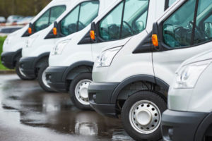 image of a fleet of vehicles that use mobile on-site direct mobile fueling services