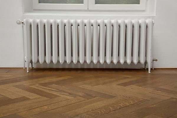 image of a radiator depicting hydronic home heating