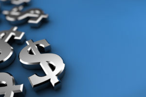 image of dollar signs depicting saving money on heating oil costs