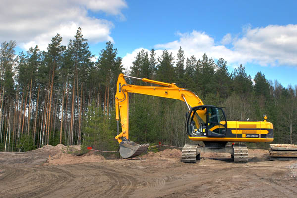 image of construction crane depicting on-road vs off-road diesel