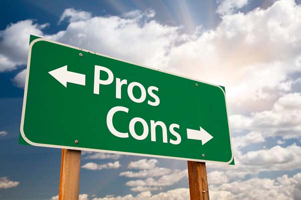 image of the word pro cons depicting pros and cons of automatic or will call propane fuel delivery
