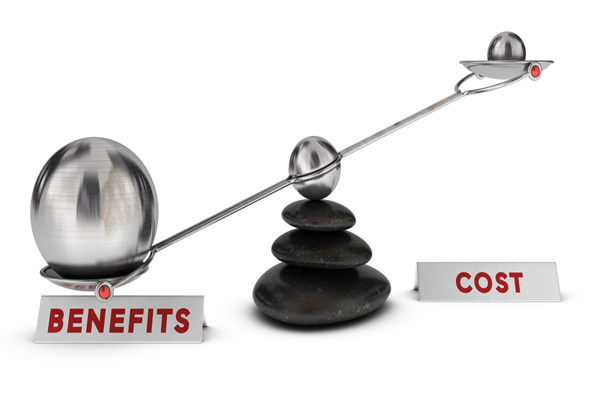 image of cost vs benefits depicting benefits of cooking with propane