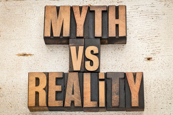 image of words myth vs reality depicting propane myths