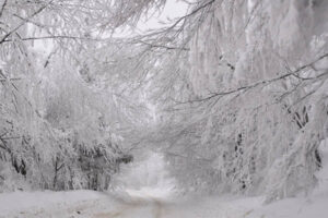 heavy snow in winter depicting winter indoor air quality