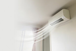 ductless air conditioner on wall