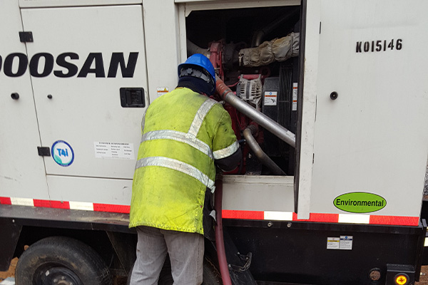 Delivering Fuel For A Commercial Generator