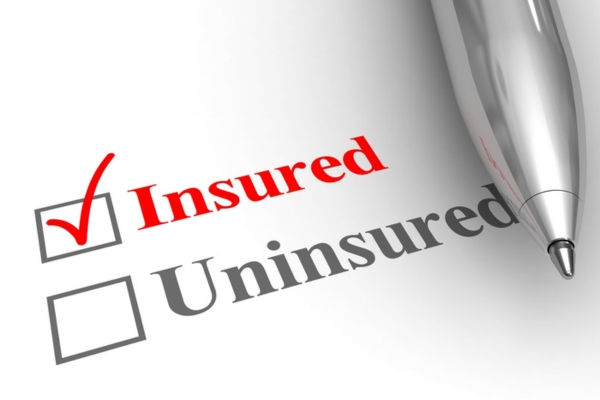 form with insured marked as checked depicting insured company